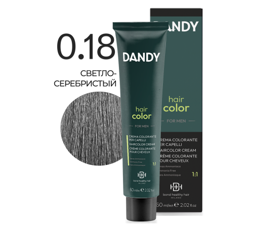 BHH DANDY 0.18 Мужской безаммиачный краситель для волос 60 ml