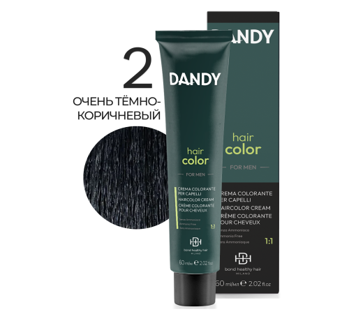 BHH DANDY 2 Мужской безаммиачный краситель для волос 60 ml