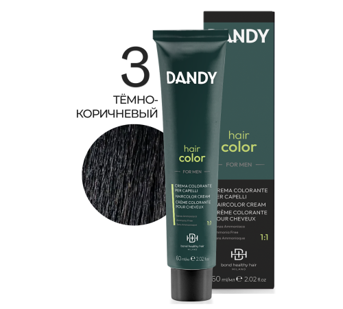 BHH DANDY 3 Мужской безаммиачный краситель для волос 60 ml