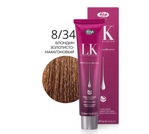 LK OPC 8.34 Краситель для волос с низким содержанием аммиака 100 ml