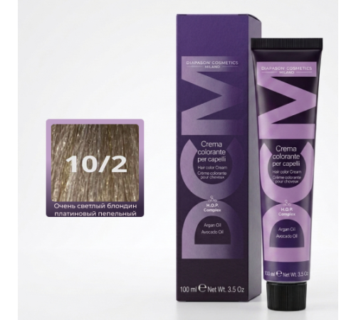 DCM Hair Color Cream HOP Complex 10.2 Перманентный краситель для волос с низким содержанием аммиака 100 ml
