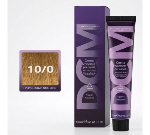 DCM Hair Color Cream HOP Complex 10.0 Перманентный краситель для волос с низким содержанием аммиака 100 ml