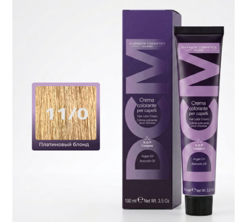 DCM Hair Color Cream HOP Complex 11.0 Перманентный краситель для волос с низким содержанием аммиака 100 ml