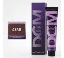 DCM Hair Color Cream HOP Complex 4.58 Перманентный краситель для волос с низким содержанием аммиака 100 ml