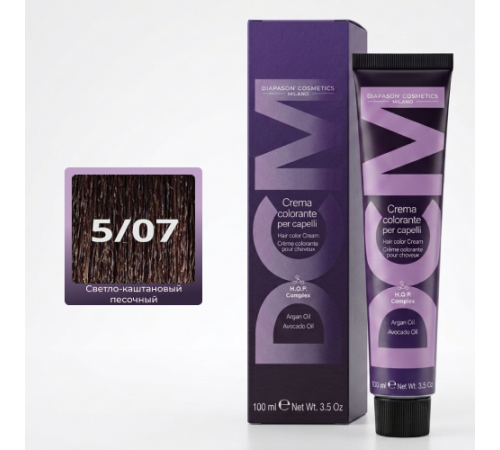 DCM Hair Color Cream HOP Complex 5.07 Перманентный краситель для волос с низким содержанием аммиака 100 ml