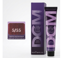 DCM Hair Color Cream HOP Complex 5.55 Перманентный краситель для волос с низким содержанием аммиака 100 ml