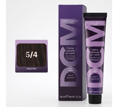 DCM Hair Color Cream HOP Complex 5.4 Перманентный краситель для волос с низким содержанием аммиака 100 ml