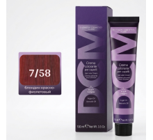 DCM Hair Color Cream HOP Complex 7.58 Перманентный краситель для волос с низким содержанием аммиака 100 ml