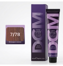 DCM Hair Color Cream HOP Complex 7.78 Перманентный краситель для волос с низким содержанием аммиака 100 ml