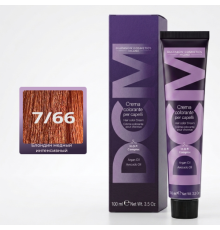 DCM Hair Color Cream HOP Complex 7.66 Перманентный краситель для волос с низким содержанием аммиака 100 ml