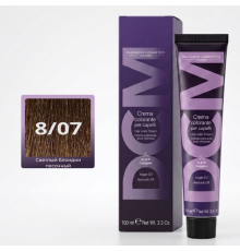 DCM Hair Color Cream HOP Complex 8.07 Перманентный краситель для волос с низким содержанием аммиака 100 ml