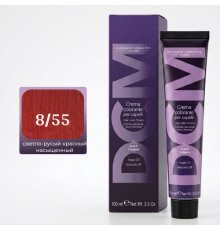 DCM Hair Color Cream HOP Complex 8.55 Перманентный краситель для волос с низким содержанием аммиака 100 ml
