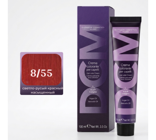 DCM Hair Color Cream HOP Complex 8.55 Перманентный краситель для волос с низким содержанием аммиака 100 ml