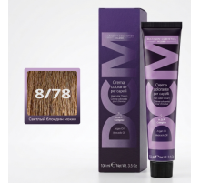 DCM Hair Color Cream HOP Complex 8.78 Перманентный краситель для волос с низким содержанием аммиака 100 ml