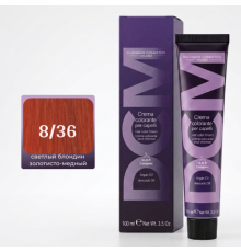 DCM Hair Color Cream HOP Complex 8.36 Перманентный краситель для волос с низким содержанием аммиака 100 ml