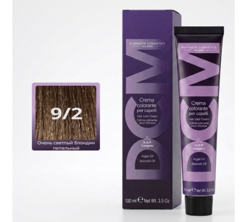 DCM Hair Color Cream HOP Complex 9.2 Перманентный краситель для волос с низким содержанием аммиака 100 ml