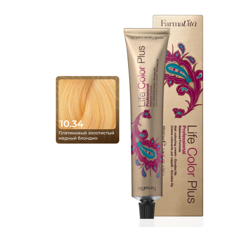 LIFE COLOR PLUS 10.34 Стойкая крем-краска для волос 100 ml