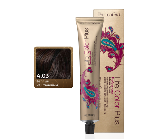 LIFE COLOR PLUS 4.03 Стойкая крем-краска для волос 100 ml