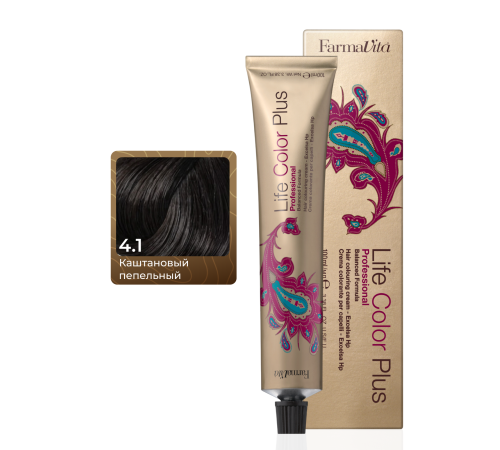 LIFE COLOR PLUS 4.1 Стойкая крем-краска для волос 100 ml