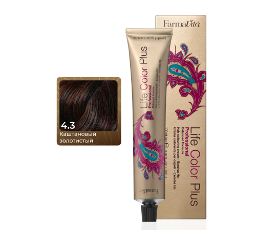 LIFE COLOR PLUS 4.3 Стойкая крем-краска для волос 100 ml