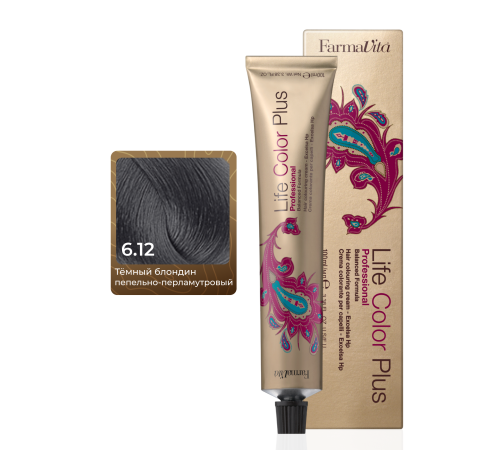 LIFE COLOR PLUS 6.12 Стойкая крем-краска для волос 100 ml