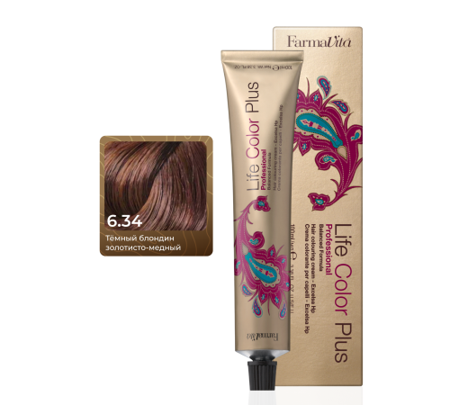 LIFE COLOR PLUS 6.34 Стойкая крем-краска для волос 100 ml