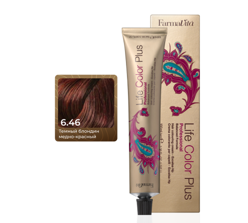 LIFE COLOR PLUS 6.46 Стойкая крем-краска для волос 100 ml
