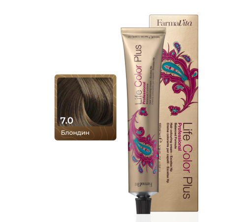 LIFE COLOR PLUS 7.0 Стойкая крем-краска для волос 100 ml