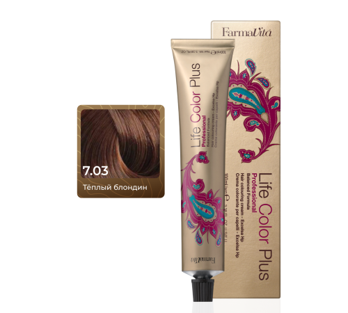 LIFE COLOR PLUS 7.03 Стойкая крем-краска для волос 100 ml