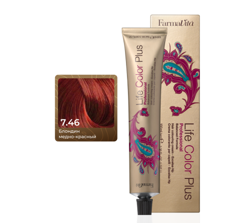 LIFE COLOR PLUS 7.46 Стойкая крем-краска для волос 100 ml