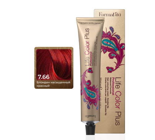 LIFE COLOR PLUS 7.66 Стойкая крем-краска для волос 100 ml