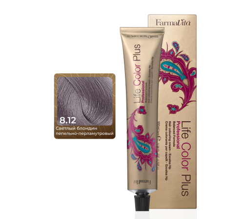 LIFE COLOR PLUS 8.12 Стойкая крем-краска для волос 100 ml