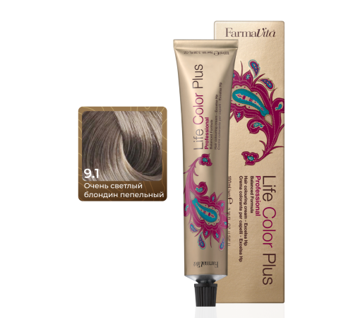 LIFE COLOR PLUS 9.1 Стойкая крем-краска для волос 100 ml
