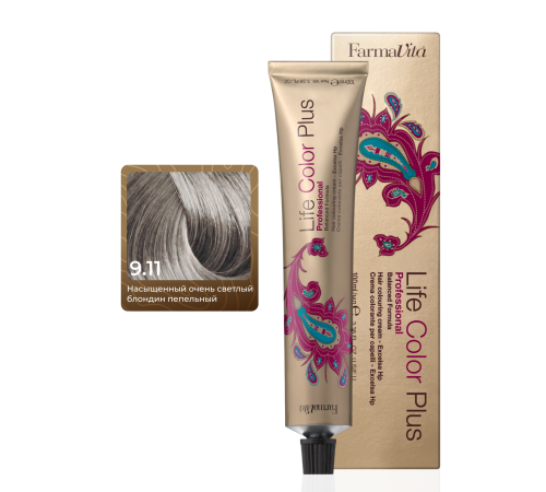 LIFE COLOR PLUS 9.11 Стойкая крем-краска для волос 100 ml