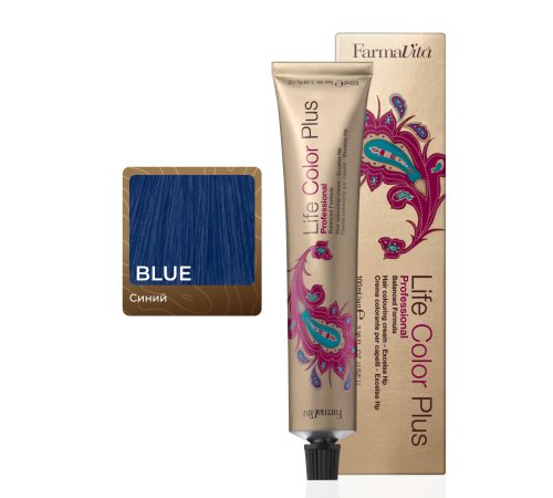 LIFE COLOR PLUS BLUE Стойкая крем-краска для волос 100 ml