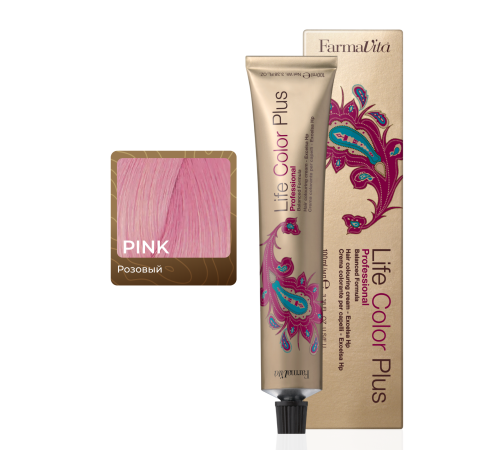 LIFE COLOR PLUS PINK Стойкая крем-краска для волос 100 ml