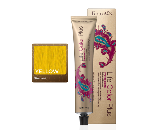 LIFE COLOR PLUS YELLOW Стойкая крем-краска для волос 100 ml