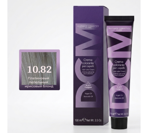 DCM Hair Color Cream HOP Complex 10.82 Перманентный краситель для волос с низким содержанием аммиака 100 ml